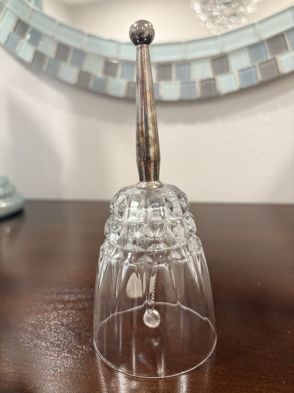 Princess House Genuine Lead Crystal Bell 24% Lead Crystal Made in France